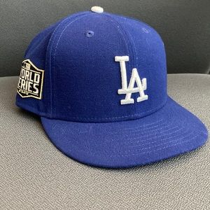 Los Angeles Dodgers 2020 World Series On Field New Era 5950 Hat Size 7-1/2